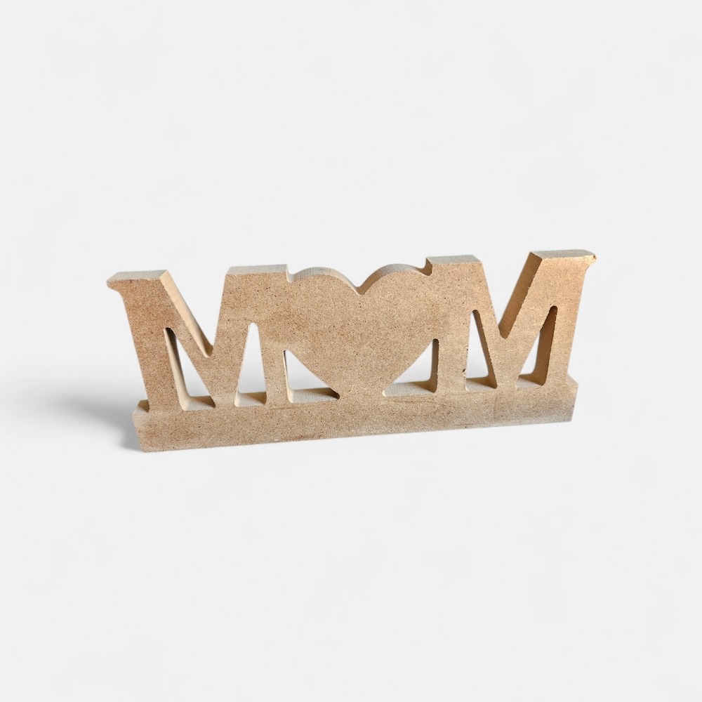 Brave Strong Loved MOM Wooden Table Decor - Tiffany Blue & Pink - Picture 6 of 6
